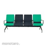 CARRERA FURNITURE Waiting Chair 4 seater CW 04 ITALY Chrome 4 (Kursi Tunggu)