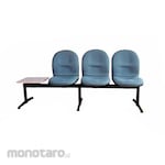 TIGER (Office) Waiting Chair with 3 Seat and 1 Table Fabric Series (Kursi Tunggu)