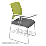 INDACHI Stacking Meeting Chair with Folding Table MALEVO I K CR Series Net (Kursi Belajar)