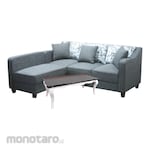 RIONE Sofa Sudut Shaldon 3 + Puff + Meja Pablo