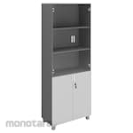 HighPoint Half Glass Half Panel Full Height Wardrobe Storio Series