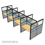 HighPoint Half Glass Partition JPF - 8 Person