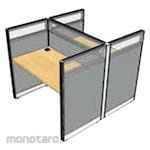 HighPoint Half Glass Partition JPM - 2 Person