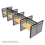 HighPoint Half Glass Partition JPM - 8 Person