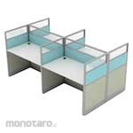 HighPoint Half Glass Partition JPS - 4 Person