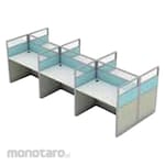 HighPoint Half Glass Partition JPS - 6 Person