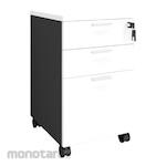 HighPoint Office Pedestal 2 Drawers 1 Filing Storio Series (Laci Dorong)