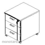 UNO Push Drawer 3 Drawer Lavender Series (Laci Dorong)