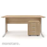 HighPoint Six Series Office Desk with Pedestal