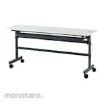 R.F.YAMAKAWA Folding Table with Wiring Function 1500 x 600 x 700 White