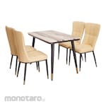SAPPORO Acerenza Meja Makan Set Marmer