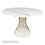 SAPPORO Casoria Meja Makan Motif Marmer