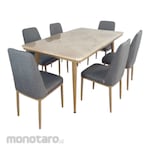 SAPPORO Emilia Meja Makan Set Marmer