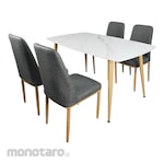 SAPPORO Nemoli Dining Set Rock Beam