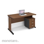 HighPoint Five Series Office Desk with Pedestal