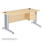 Ichiko Meja Kantor 1/2 Biro + Laci ICT, 2 + ICT. 702-1 C. (Central Lock) Melamine