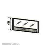 Donati Partition 2.5cm T.40 Fabric Glass 90cm