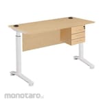 INDACHI Meja Kantor 1/2 Biro + Laci