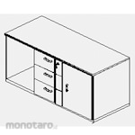 UNO Cradenza 1 Pintu Flexible 3 Laci 1 Rak Lavender Series