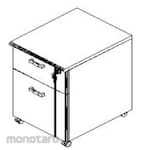 UNO Laci Dorong 1 Laci Plus 1 Filling Central Lock Lavender Series