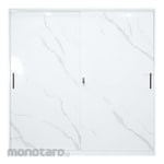 SAPPORO Bellagio Sliding Door Steel Wardrobe Marble Pattern