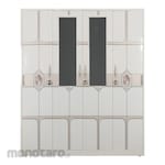 SAPPORO Licata Lemari Pakaian Besi 4 Pintu