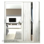ACTIV FURNITURE Lemari Sliding Swing 2 Pintu + Cermin Forte Series