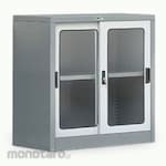 Alba Sliding Glass Door Filing Cabinet with 1 Shelf (Lemari Arsip)