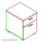 BRILLIANT Mobile Drawer Wood Steel