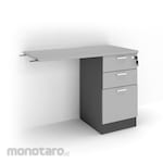 HighPoint Return Desk with Fixed Pedestal Storio Series