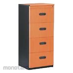 Ichiko Lemari Kantor Filling Cabinet 4 Laci + Central Lock