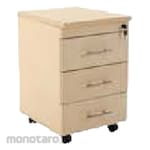 Ichiko Lemari Kantor Laci Sorong 3 Laci + Central Lock Melamine