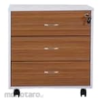 Ichiko Lemari Kantor Laci Sorong-Besar 3 Laci + Central Lock Melamine
