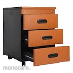 Ichiko Office Cabinet with Sliding Drawer 3 Drawers + Central Lock (Lemari Arsip)