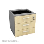 Modera Fixed Pedestal 3 Drawer with Cam Lock (for Clerical desk) (Lemari Kantor)