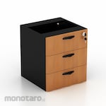 Modera Fixed Pedestal 3 Drawer with Central Lock (for Clerical desk) C-Class (Lemari Kantor)