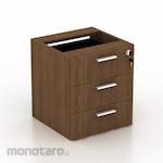 Modera Fixed Pedestal 3 Drawer with Central Lock (for Office Desk) A-Class (Lemari Kantor)