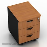 Modera Fixed Pedestal 3 Drawer with Central Lock C-Class (Lemari Kantor)