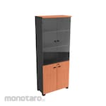 Modera High Panel and Glass Door Cabinet (Lemari Kantor)