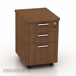 Modera Mobile Pedestal 2 Drawer 1 Filling with Central Lock (Lemari Kantor)