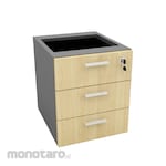 Modera Mobile Pedestal 3 Drawer with Central Lock (for office Desk) (Lemari Kantor)