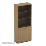 POWELL High Glass and Panel Door Cabinet