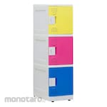 YAU YASUNLIPLAST Locker 3 Doors (Lemari Loker)