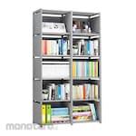 AONEZ Double Row Five Grid Six Layer Non Woven Arrangement Shelf (Lemari Buku)