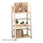Oxihom Stacked Iron Shelf (Rak Kayu / Rak Hias)