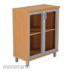 INDACHI Lemari Arsip Rendah Pintu Kaca Frame