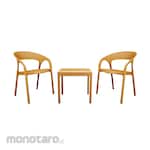 CLUB Table with Armchair Boss Rattan