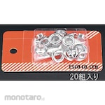 ESCO 10mm double-sided eyelet (aluminum / 20 pairs)