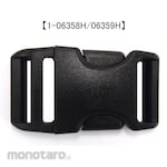 SHIMADA SHOJI "Duraflex" inset resin buckle for 25mm