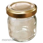 Nippon Chuko Glass Bottle With Gold Lid